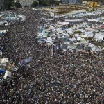 Egyptian anti-goverment demonstrators fl