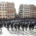Feyenoord's supporters in Rome