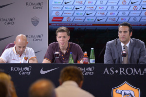 AS Roma Press Conference And Training Session