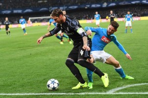 Soccer: Champions League; Napoli-Real Madrid